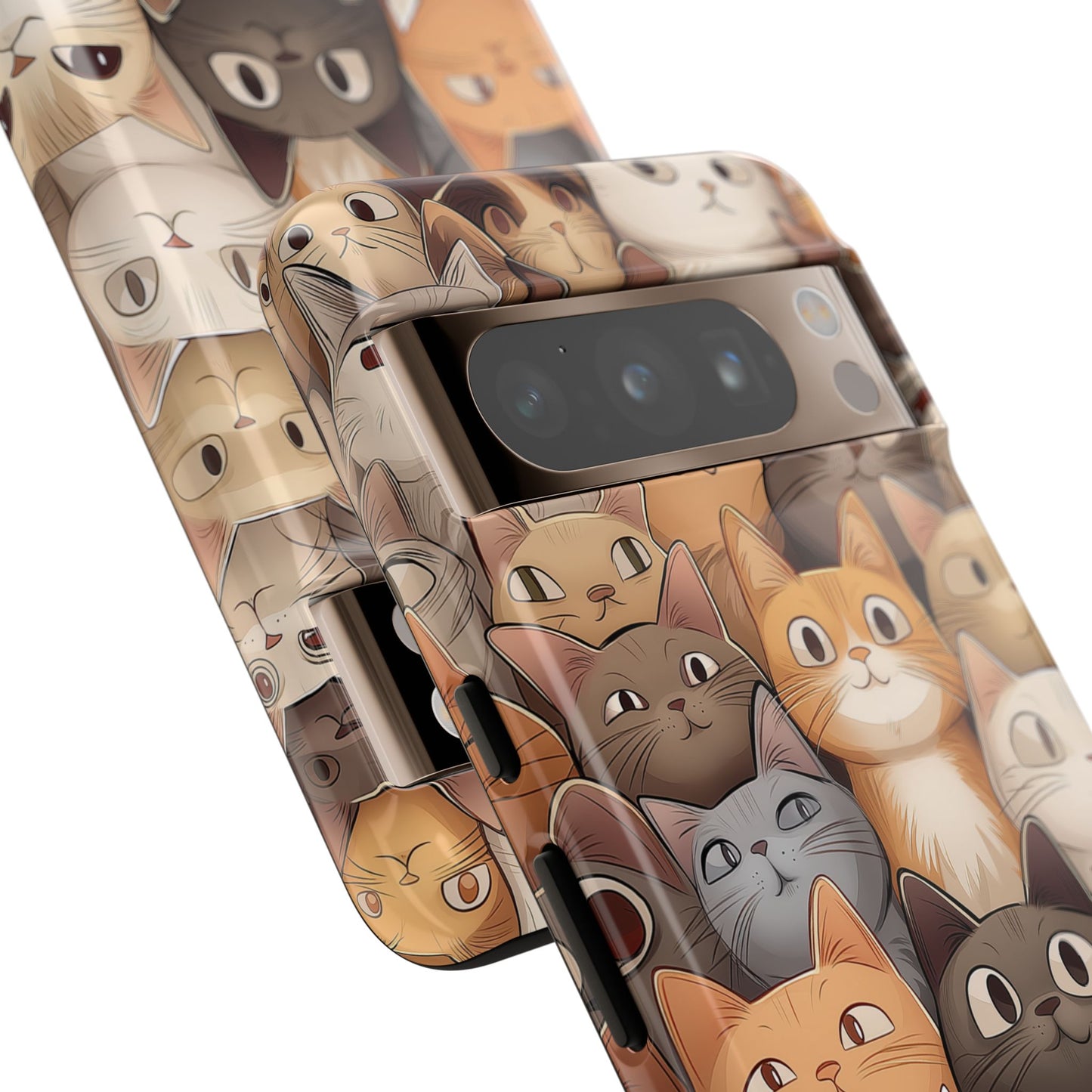 Feline Harmony - A Tapestry of Cats - Phone Case
