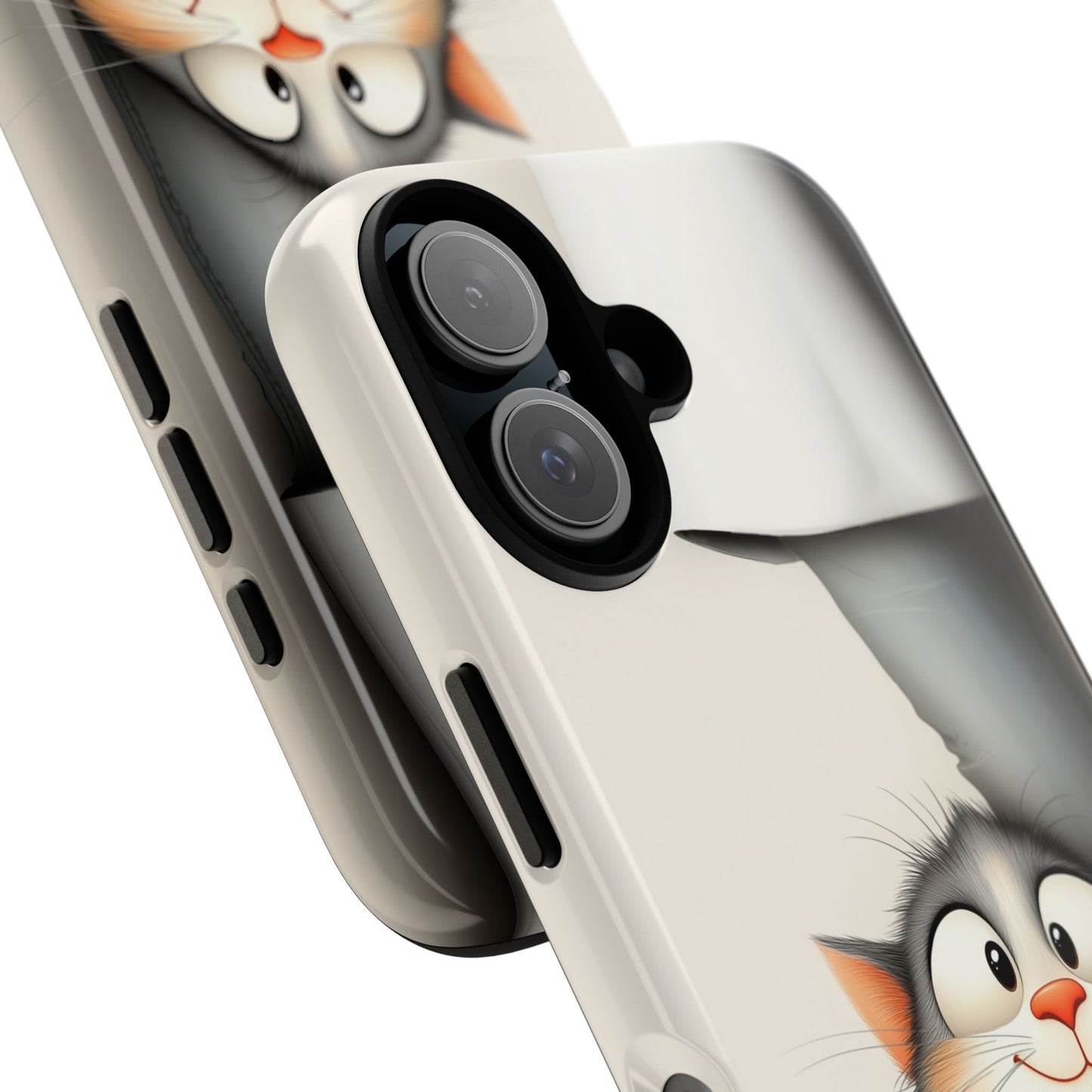 A Cute Kitten Feeling The Love. Phone Case