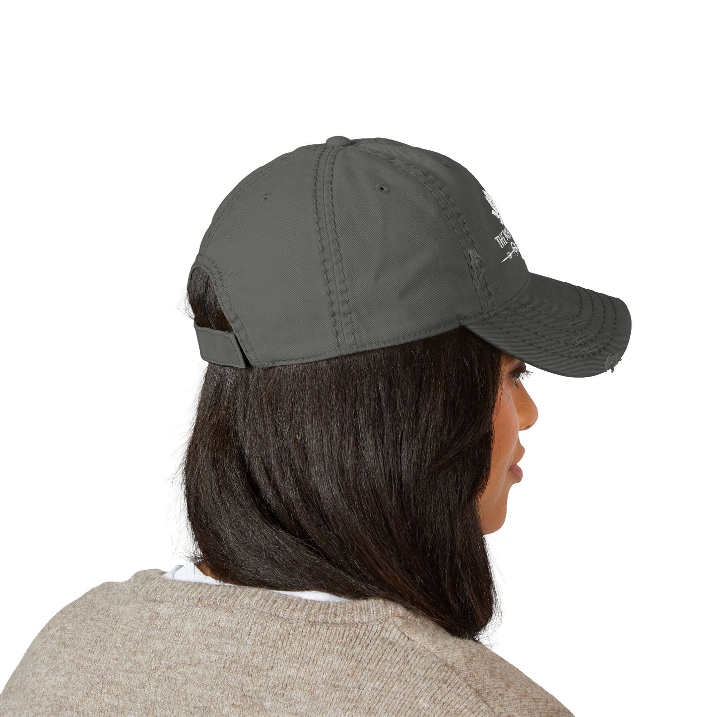 Embroidered Baseball Cap The White Lotus Distressed Beach Resort Apparel
