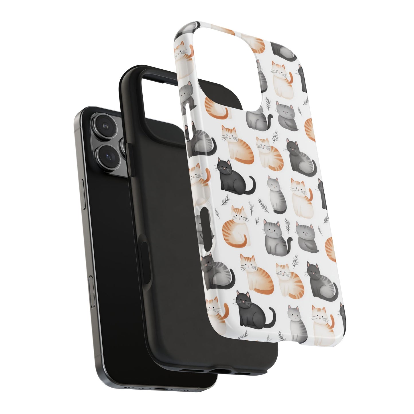 Purrfectly Cute Cat Pattern Case