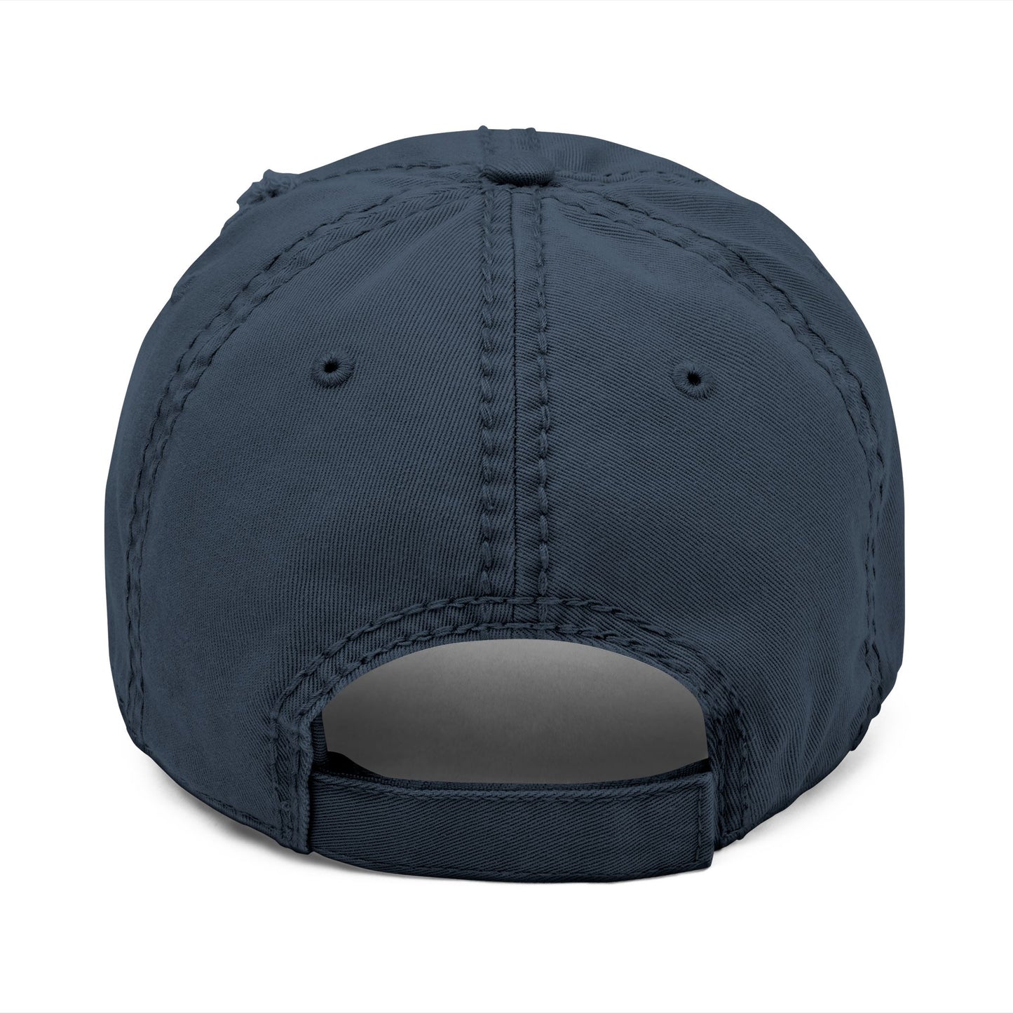 Embroidered Yellowjackets Distressed Cap – Script Logo Vintage Dad Hat