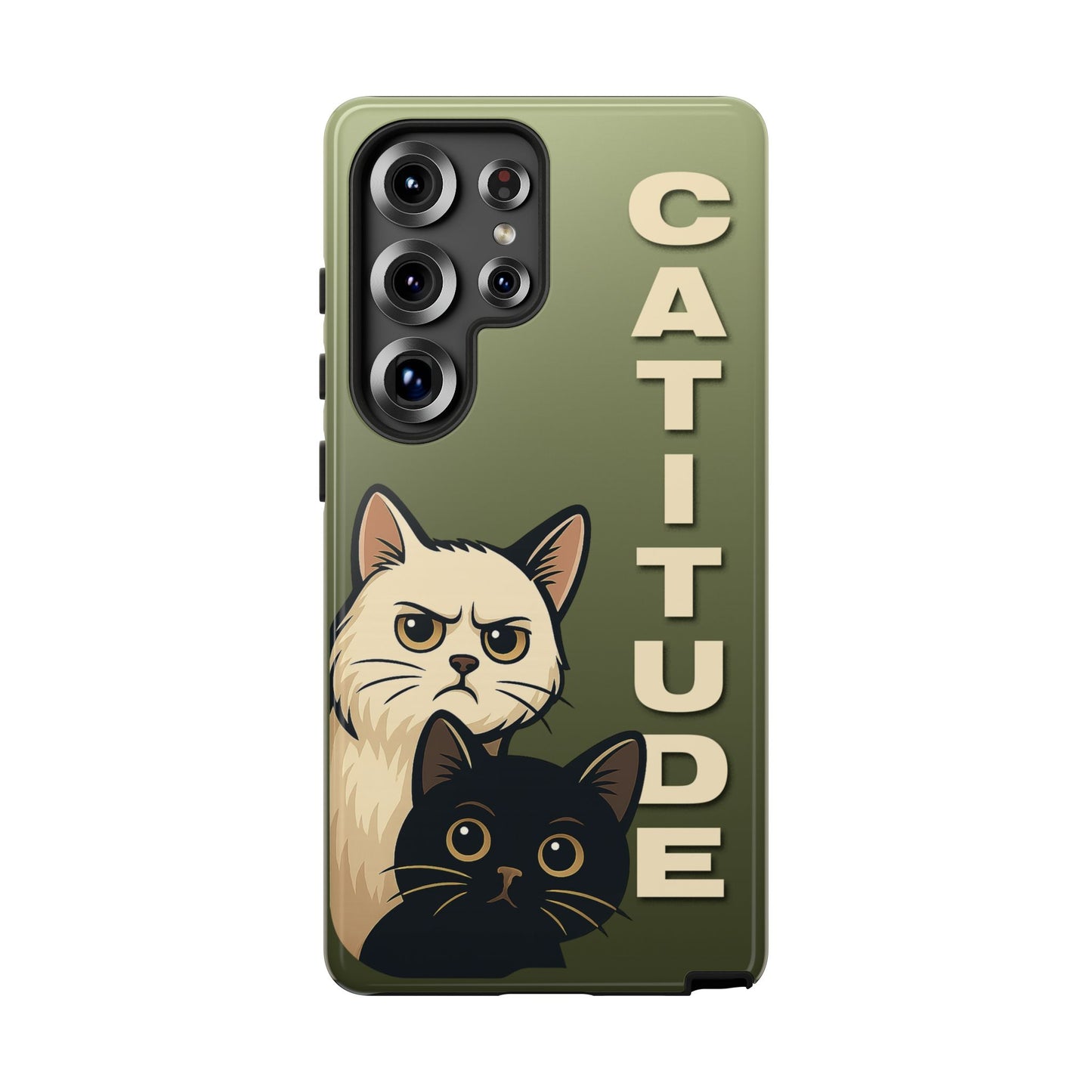 Catitude Angry Cat & Kitten Phone Case