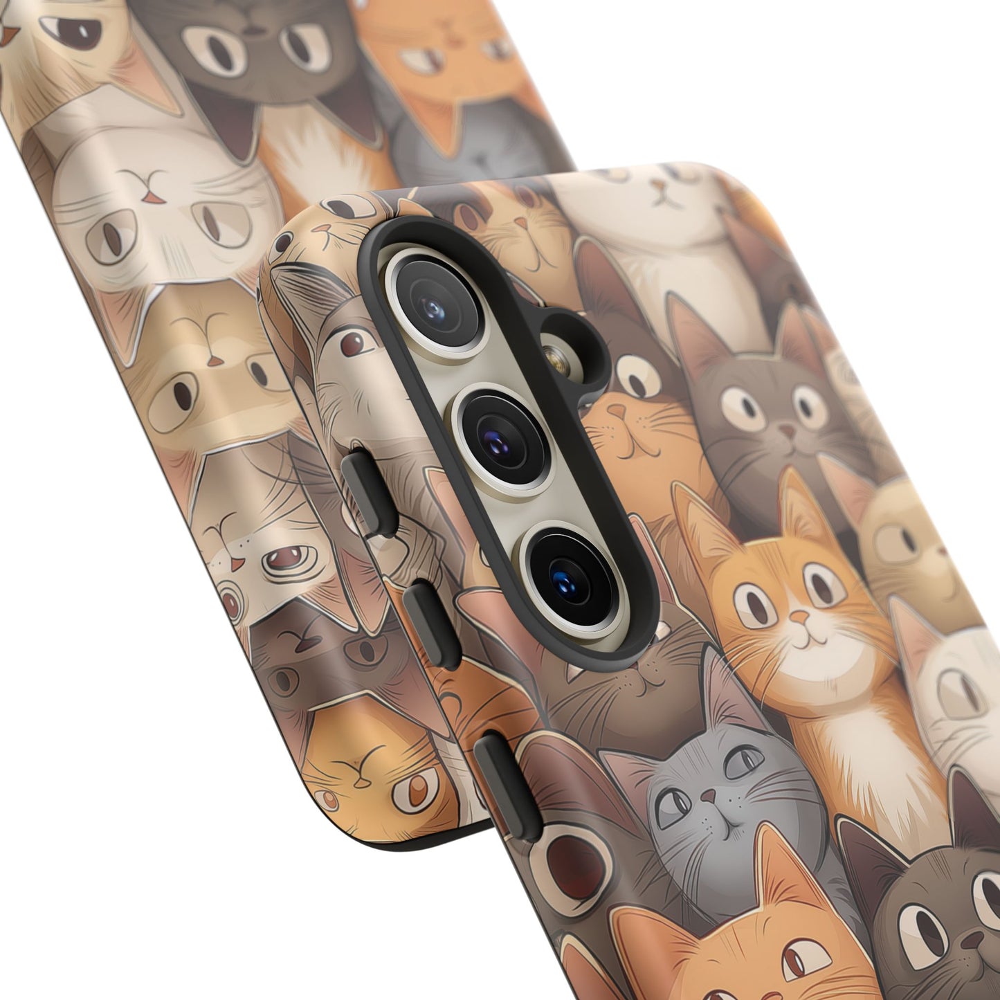 Feline Harmony - A Tapestry of Cats - Phone Case