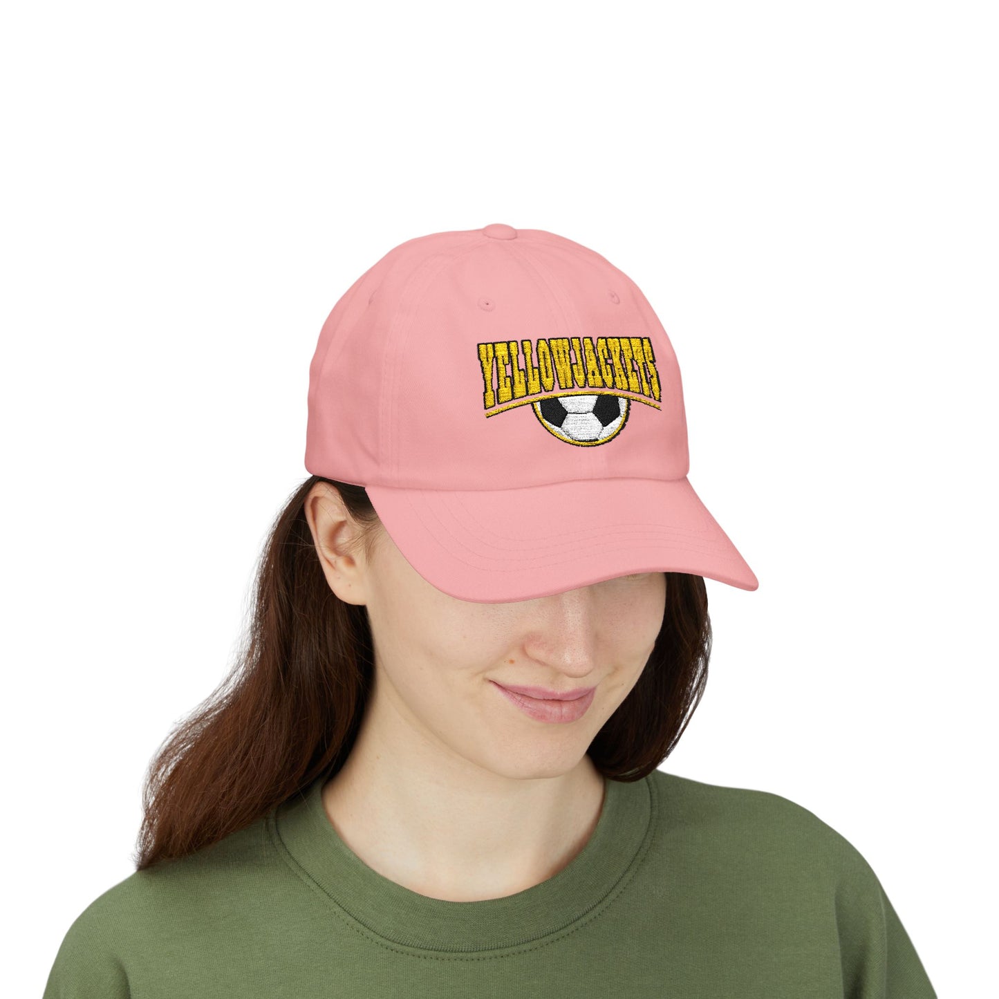 Embroidered Yellowjackets Soccer Hat – Varsity Style Embroidered Cap