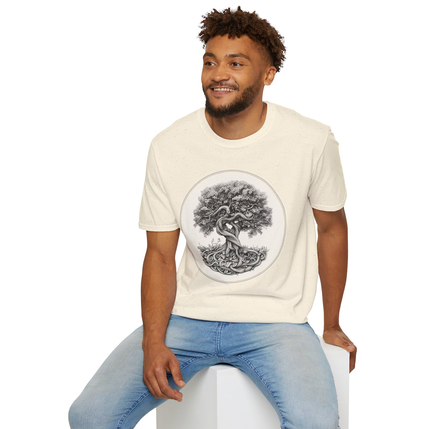 Tree of Unity Unisex Softstyle T-Shirt For Nature Lovers