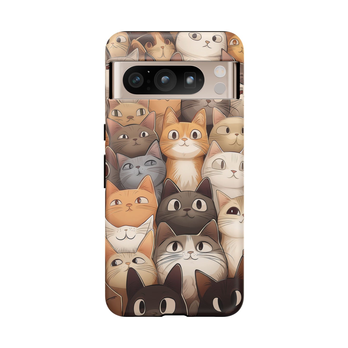 Feline Harmony - A Tapestry of Cats - Phone Case