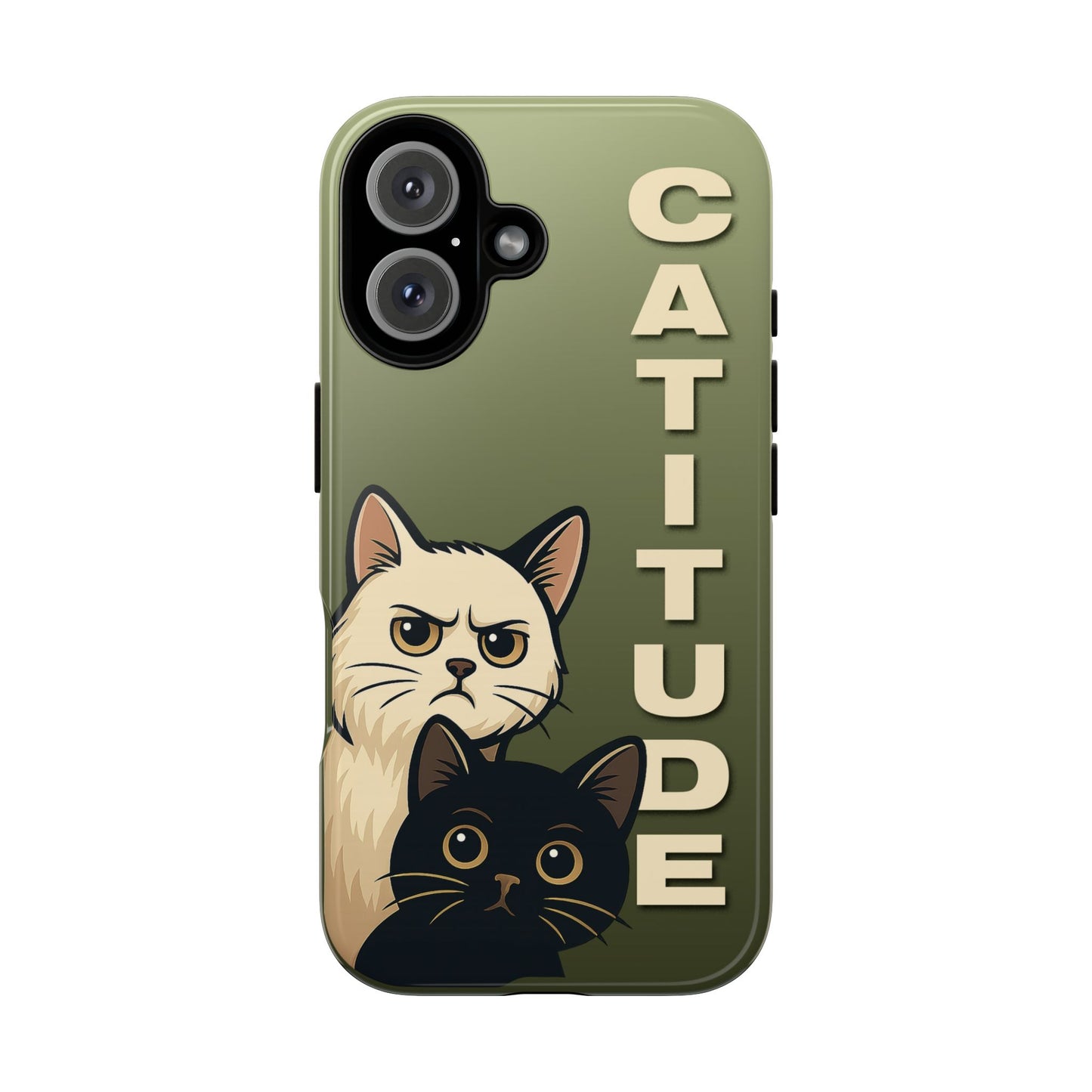 Catitude Angry Cat & Kitten Phone Case