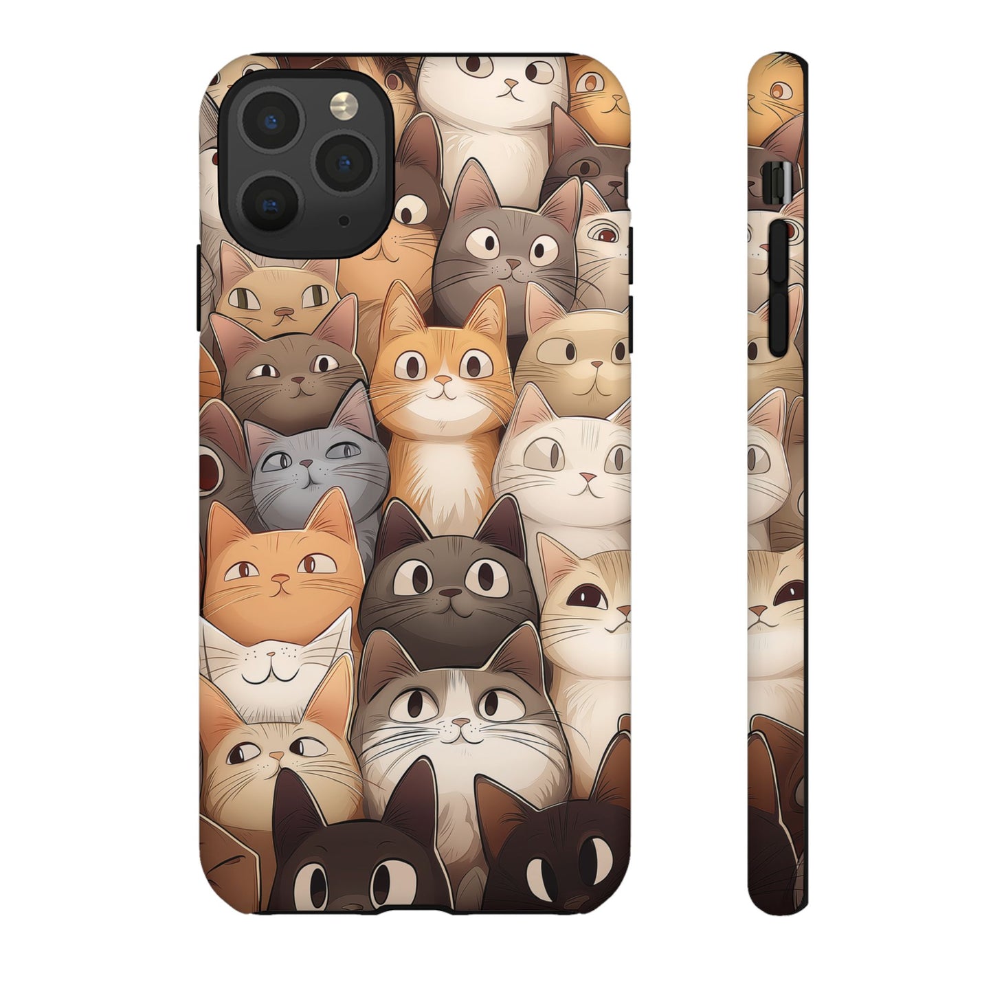 Feline Harmony - A Tapestry of Cats - Phone Case