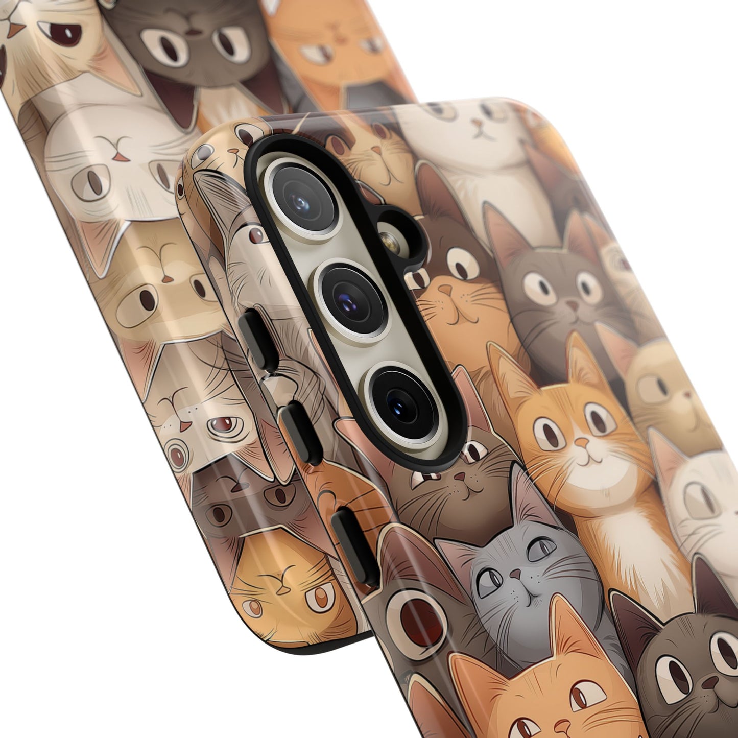 Feline Harmony - A Tapestry of Cats - Phone Case