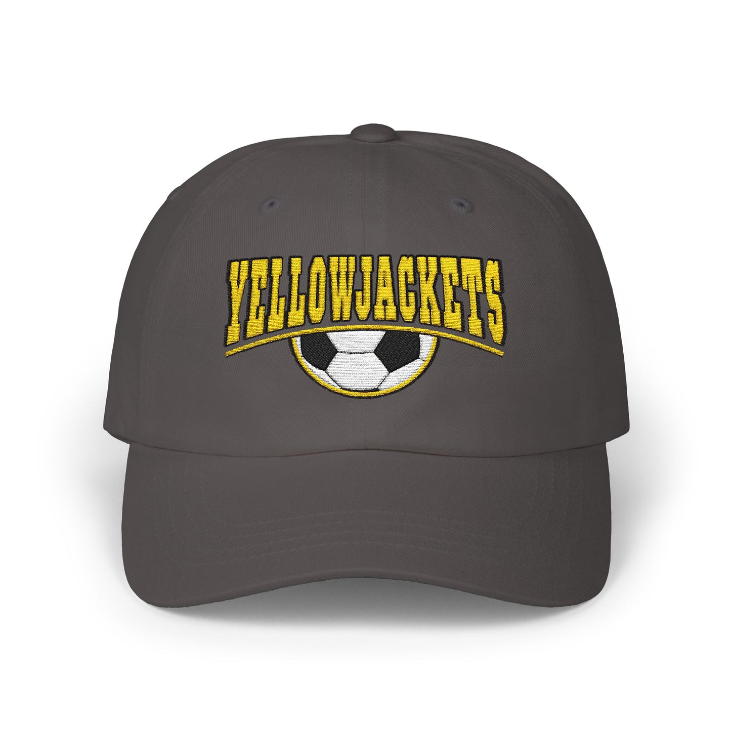 Embroidered Yellowjackets Soccer Hat – Varsity Style Embroidered Cap