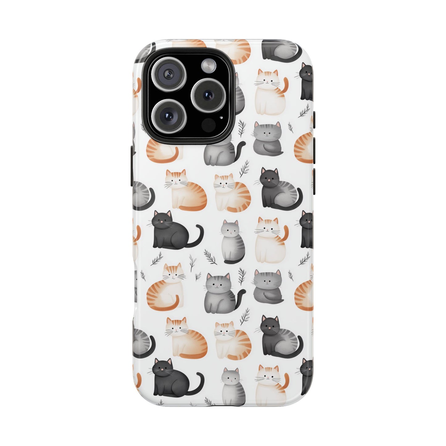 Purrfectly Cute Cat Pattern Case