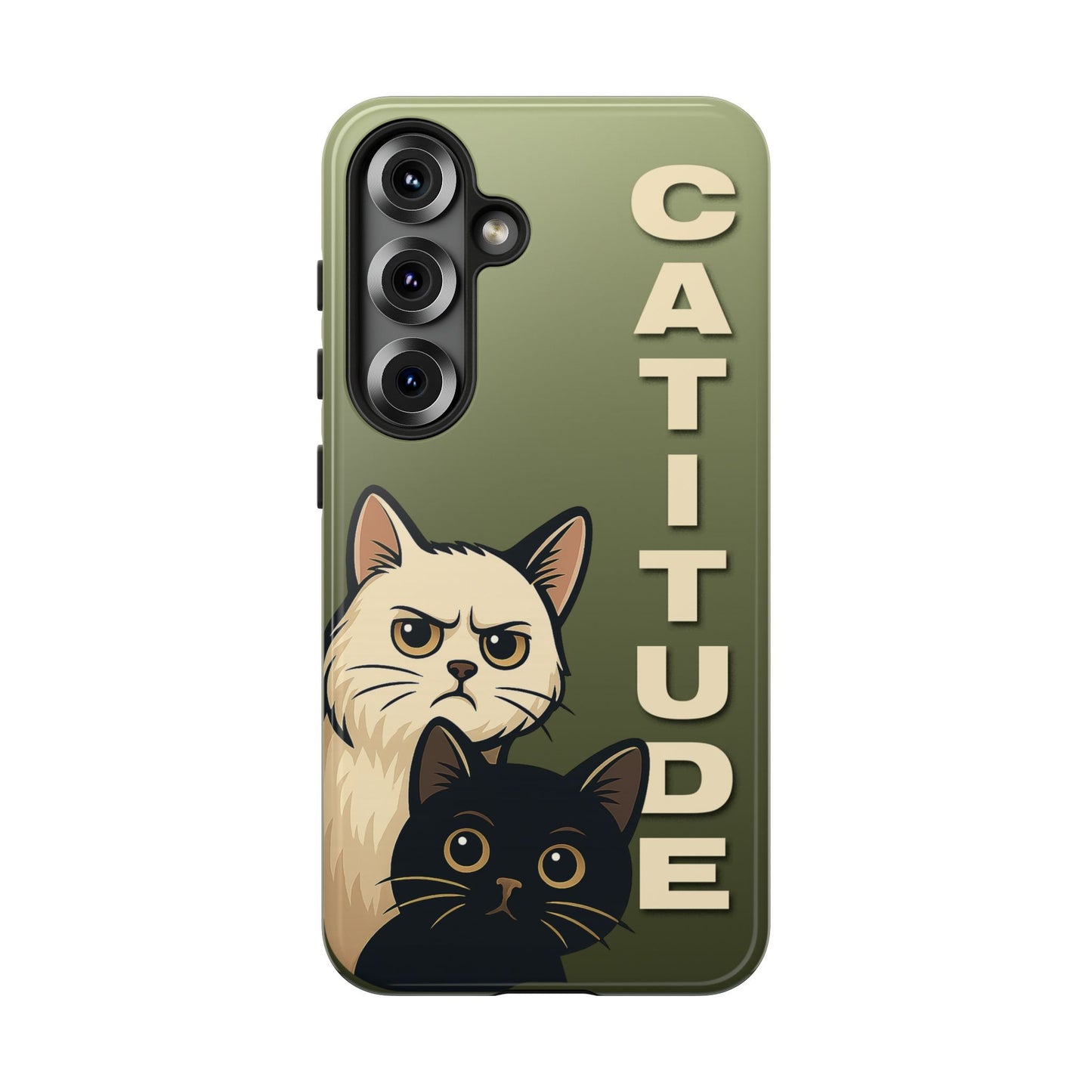 Catitude Angry Cat & Kitten Phone Case