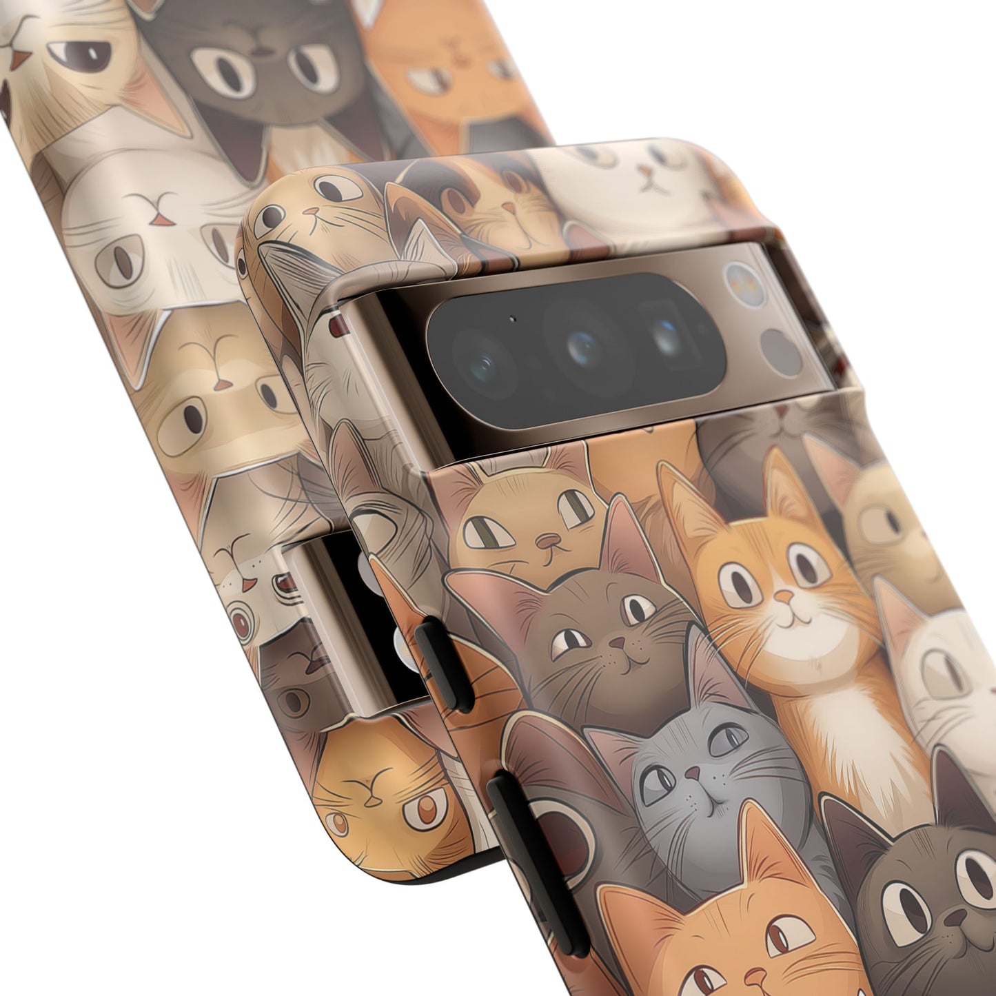 Feline Harmony - A Tapestry of Cats - Phone Case