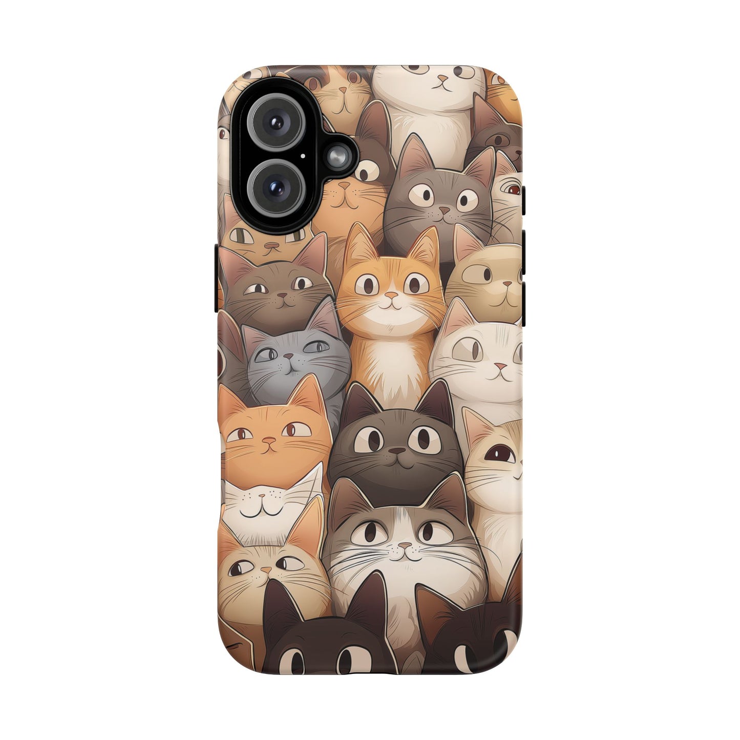 Feline Harmony - A Tapestry of Cats - Phone Case
