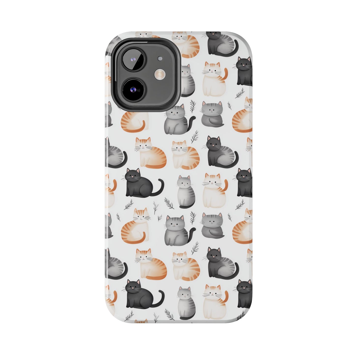 Purrfectly Cute Cat Pattern Case