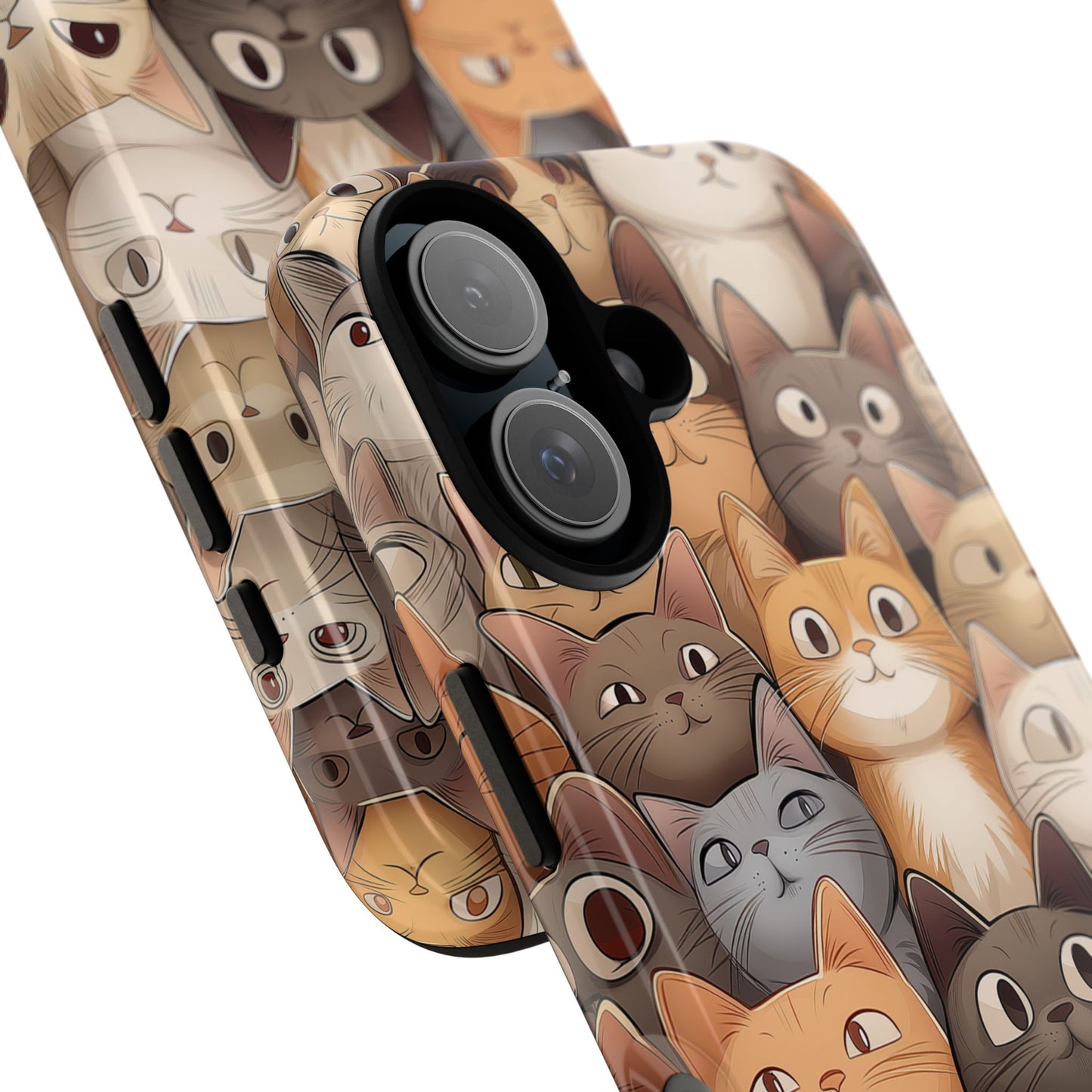 Feline Harmony - A Tapestry of Cats - Phone Case