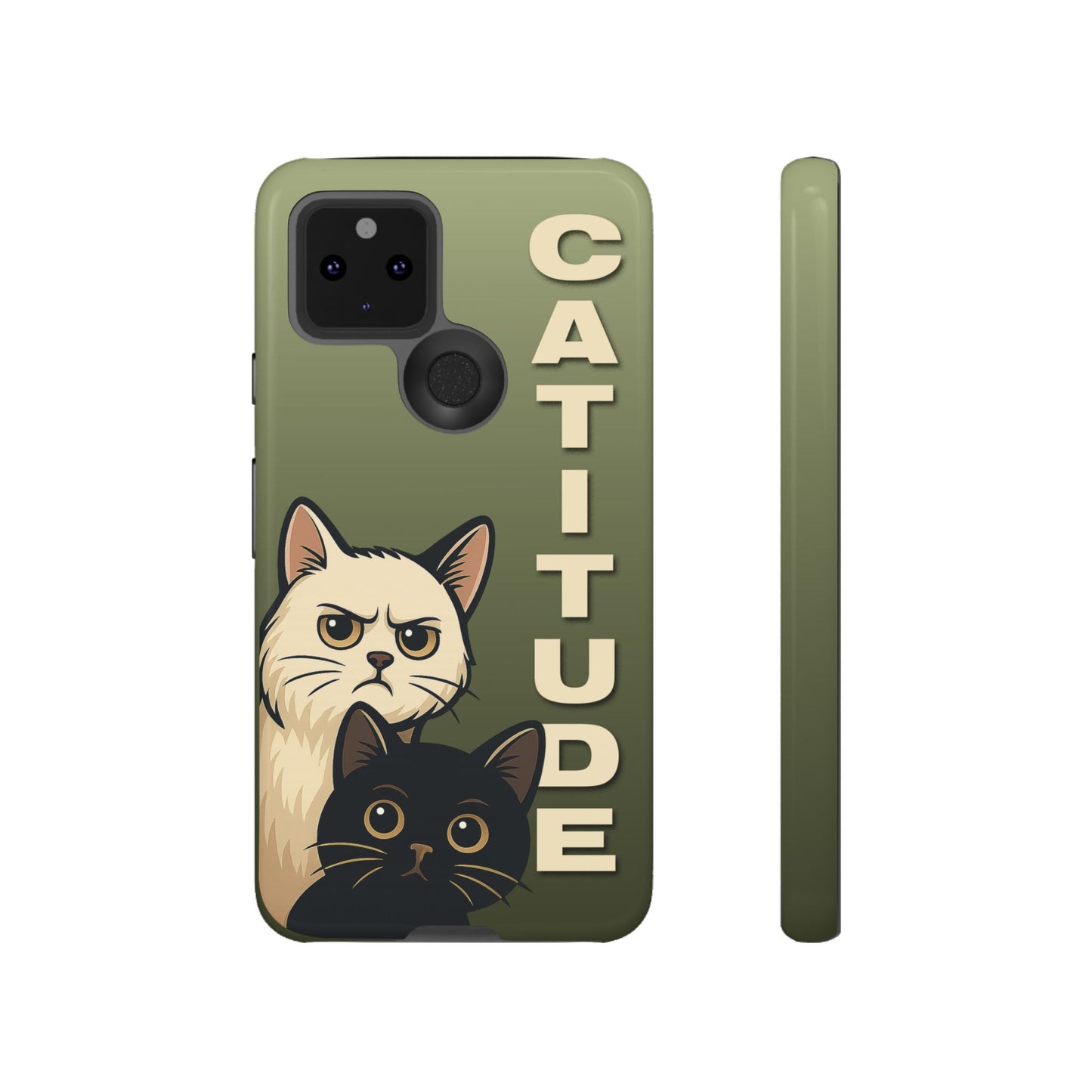 Catitude Angry Cat & Kitten Phone Case