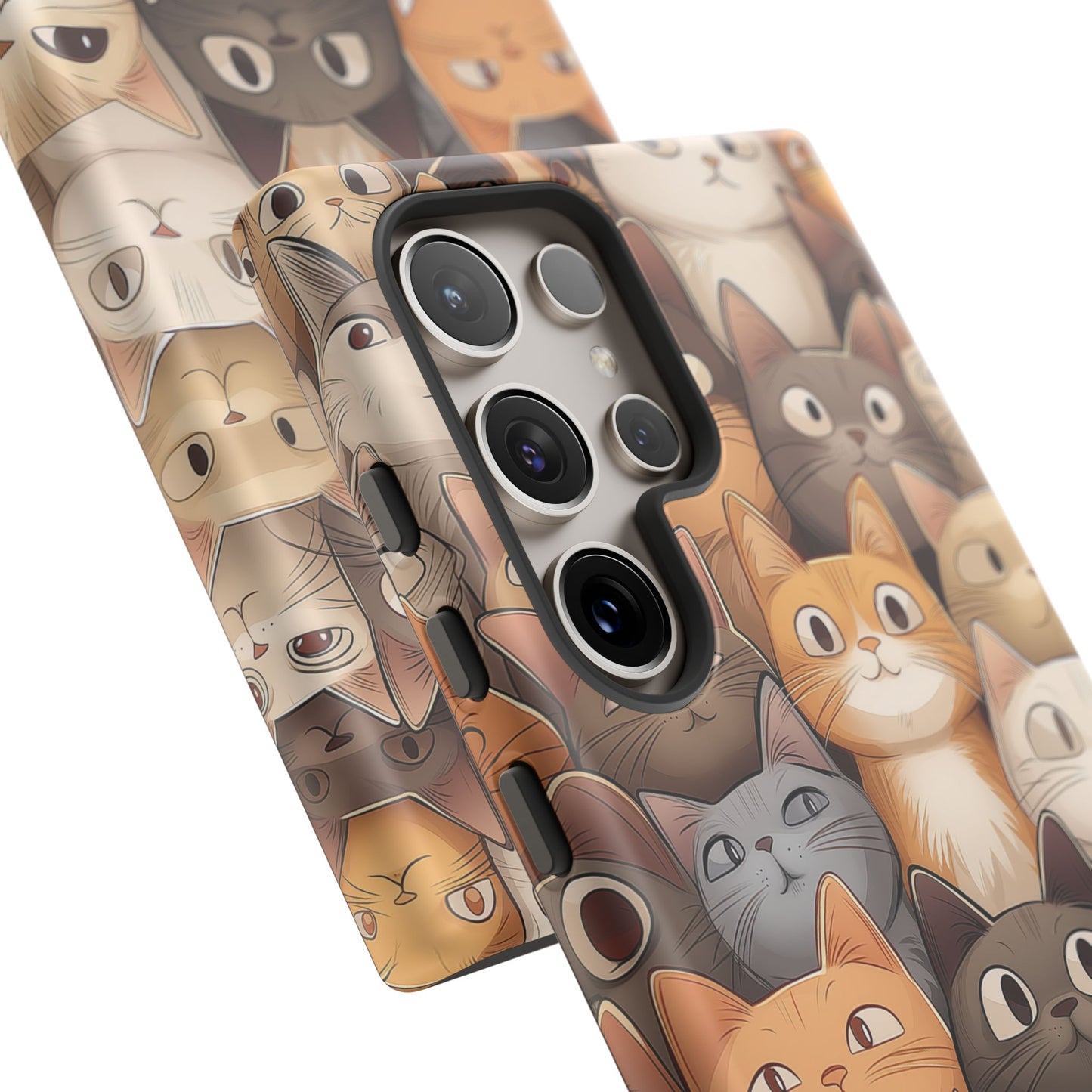 Feline Harmony - A Tapestry of Cats - Phone Case