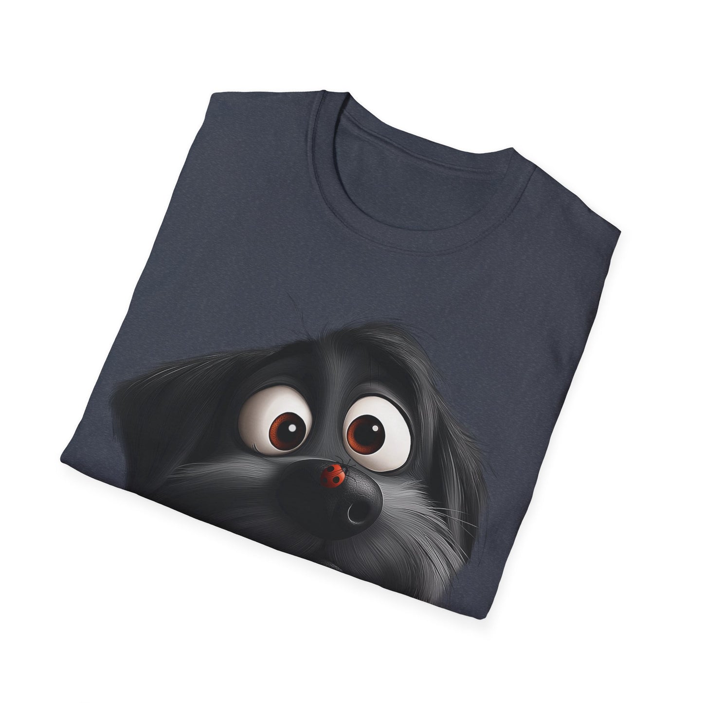 Black Dog and Ladybug T-Shirt