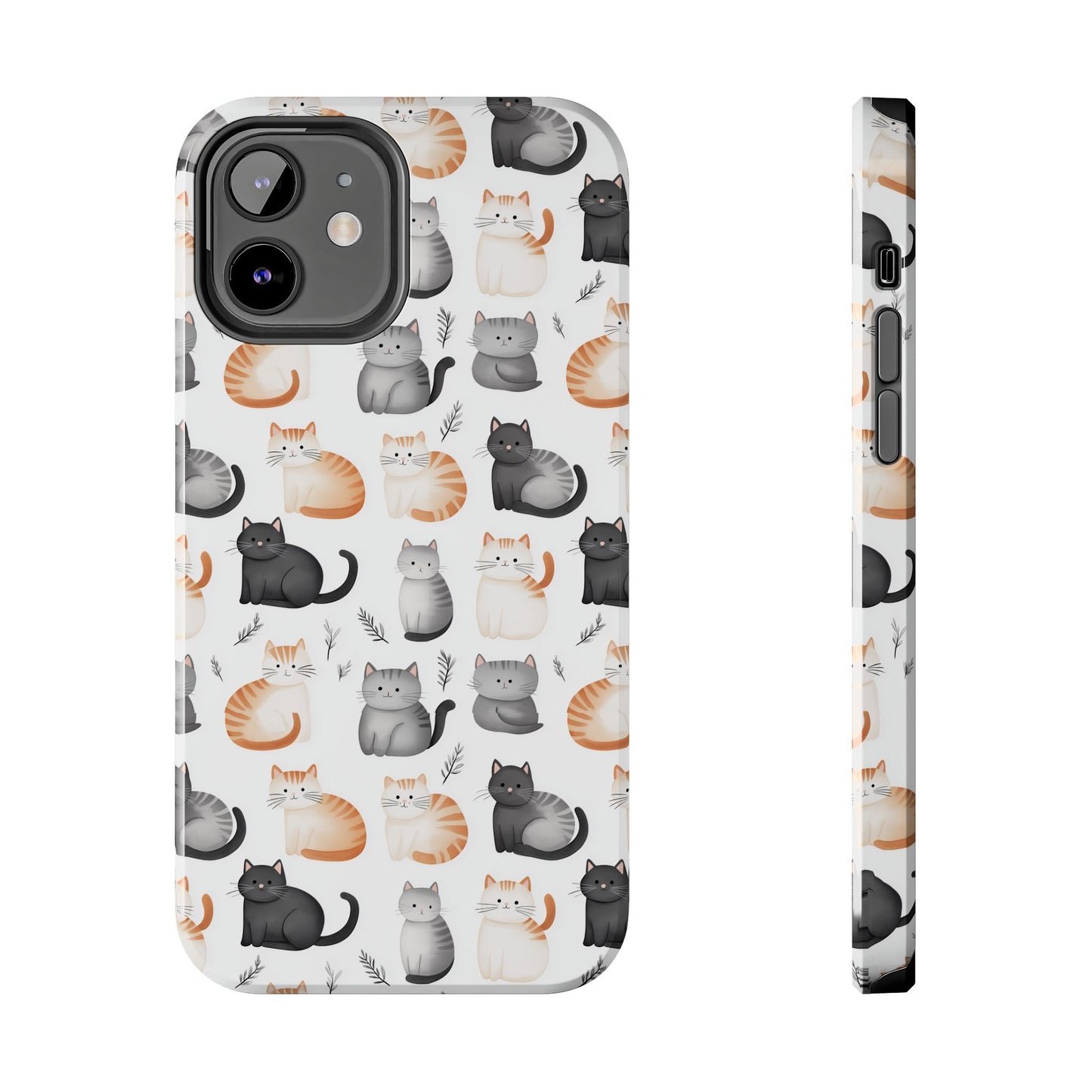 Purrfectly Cute Cat Pattern Case