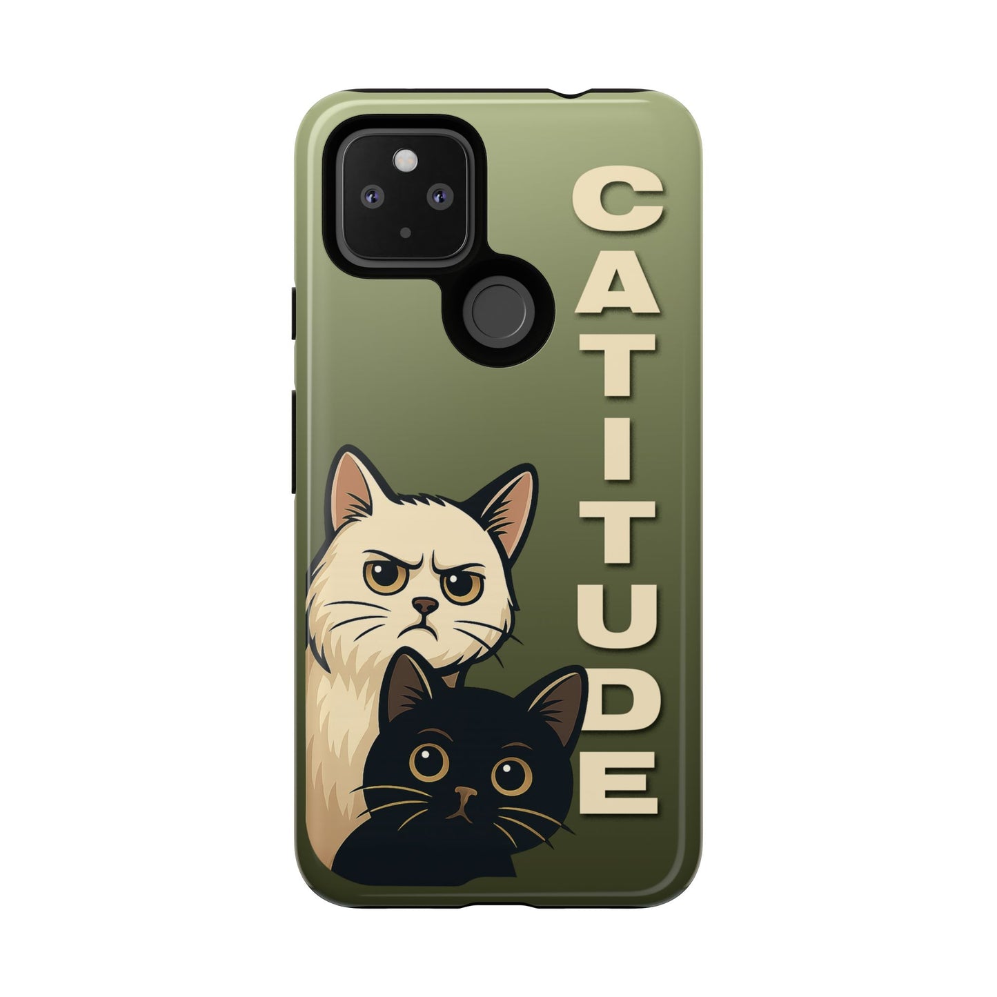 Catitude Angry Cat & Kitten Phone Case
