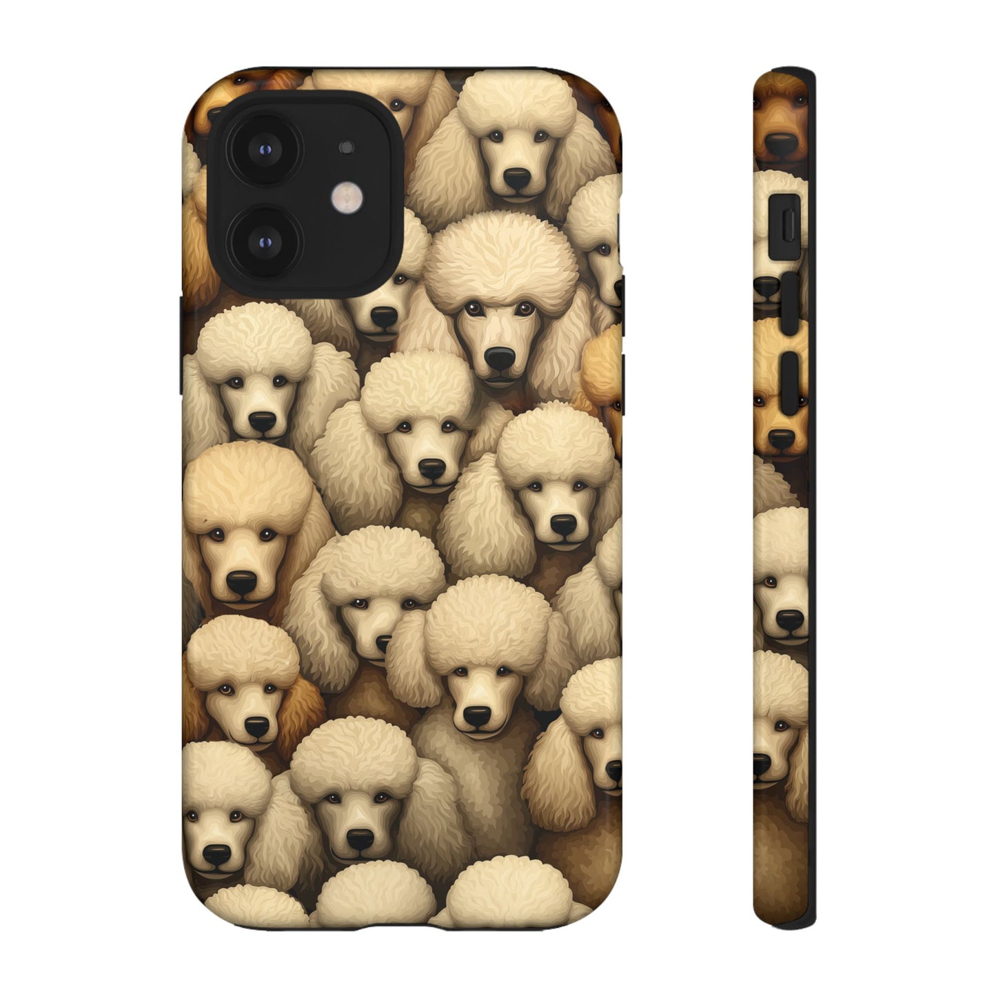 Poodle iPhone Case Cream & Apricot Poodles Dog Phone Case