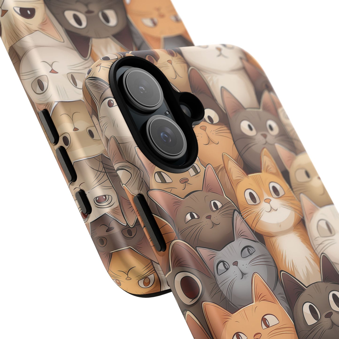 Feline Harmony - A Tapestry of Cats - Phone Case
