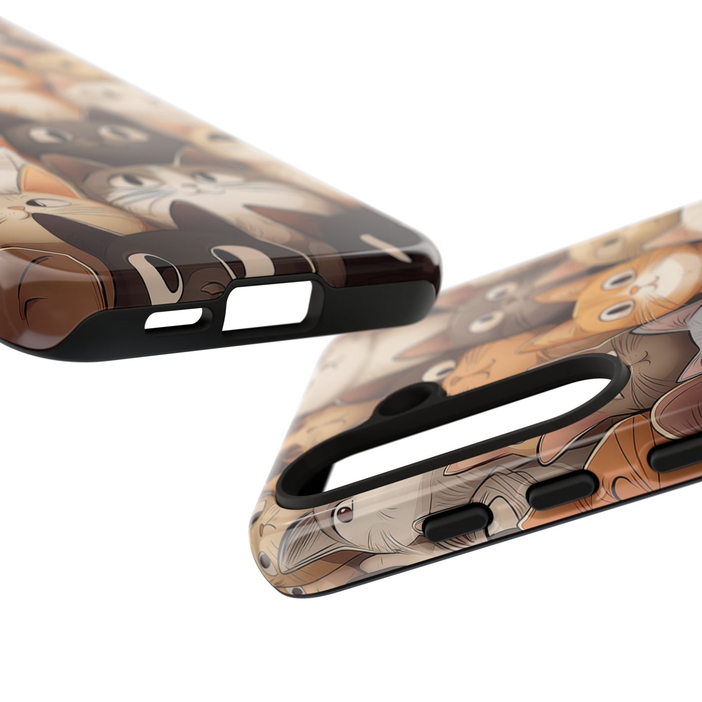 Feline Harmony - A Tapestry of Cats - Phone Case