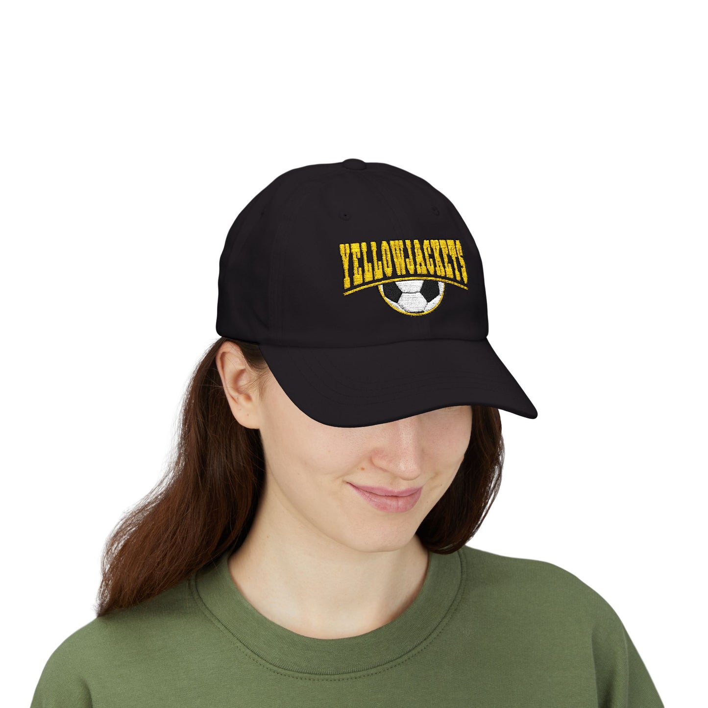 Embroidered Yellowjackets Soccer Hat – Varsity Style Embroidered Cap