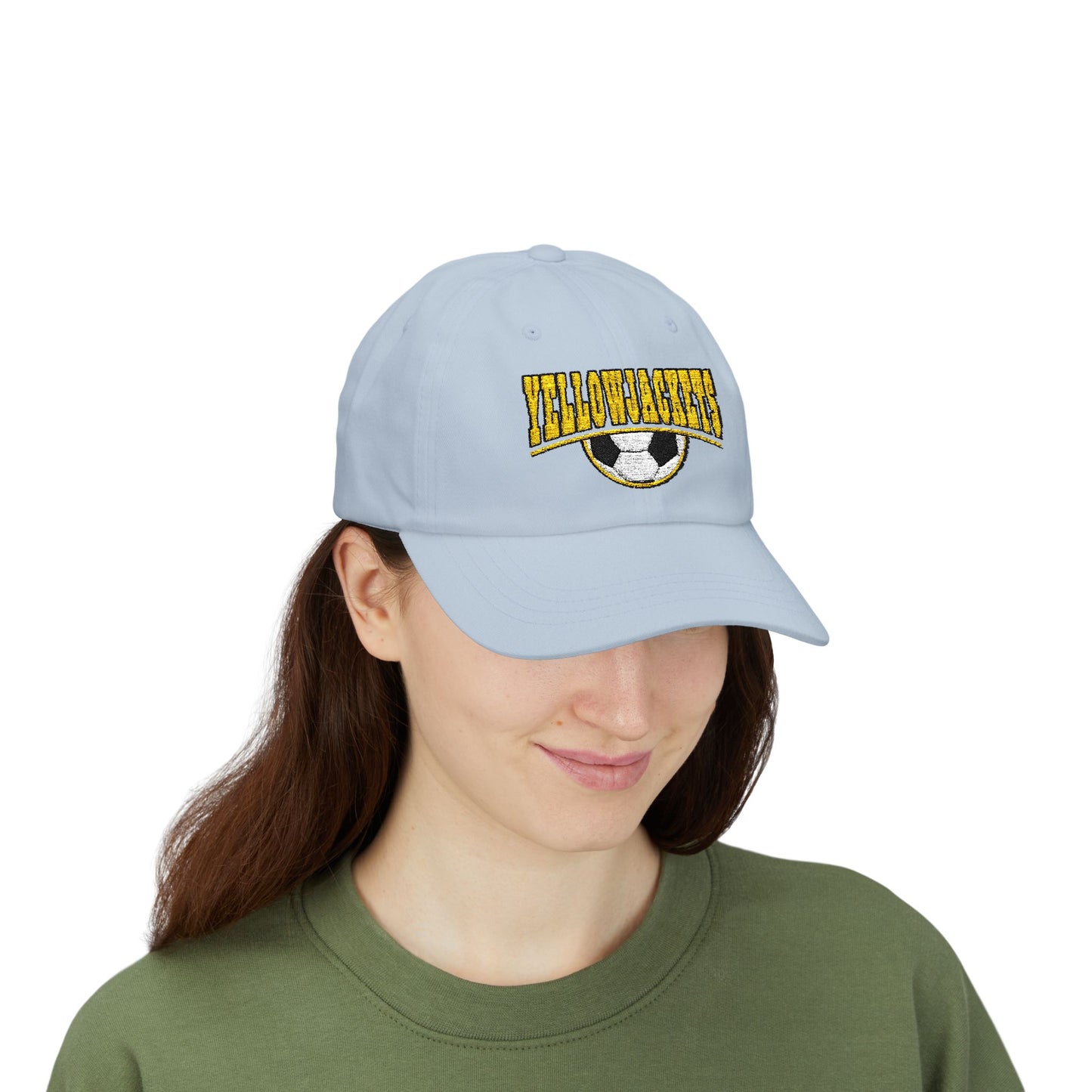 Embroidered Yellowjackets Soccer Hat – Varsity Style Embroidered Cap