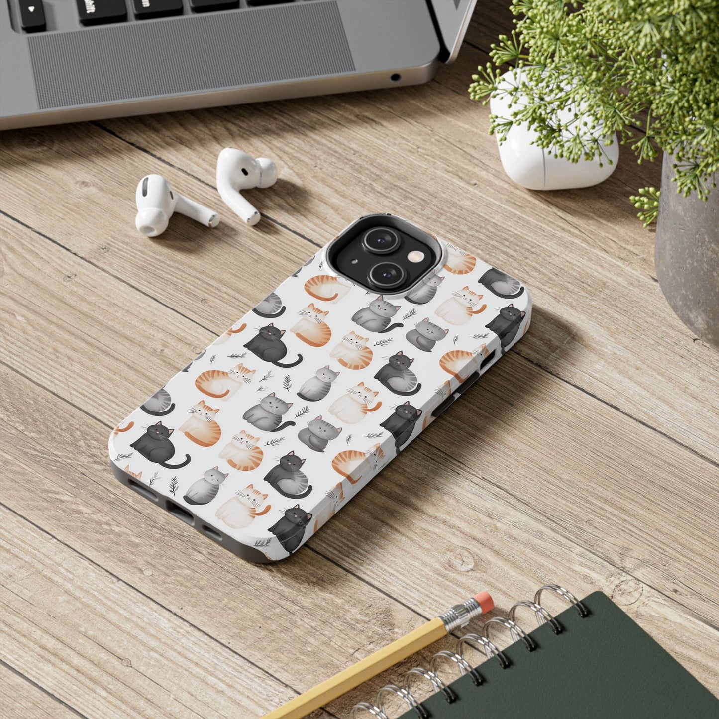 Purrfectly Cute Cat Pattern Case