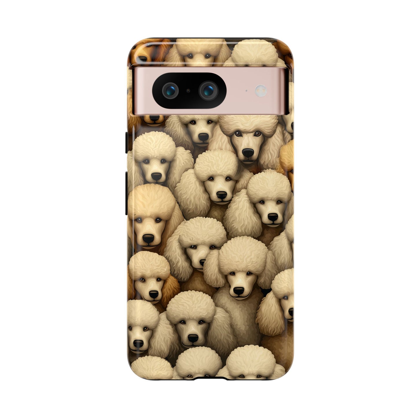 Poodle iPhone Case Cream & Apricot Poodles Dog Phone Case