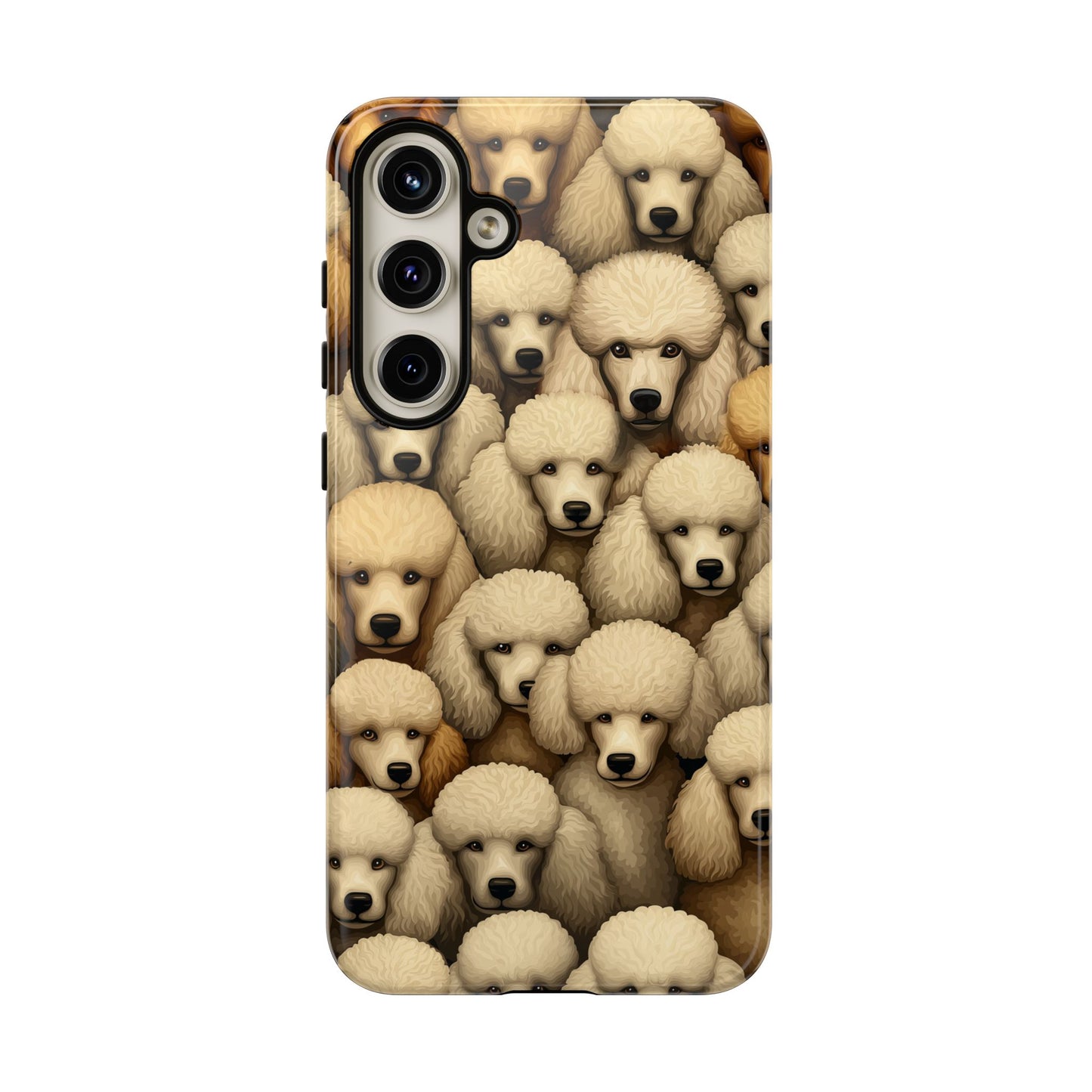 Poodle iPhone Case Cream & Apricot Poodles Dog Phone Case
