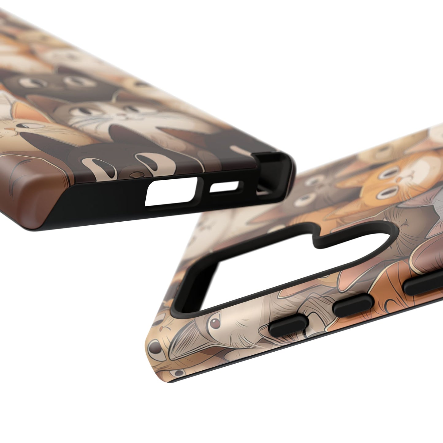 Feline Harmony - A Tapestry of Cats - Phone Case