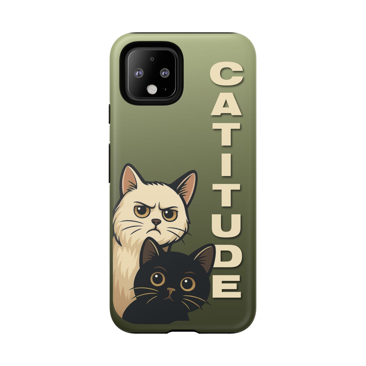 Catitude Angry Cat & Kitten Phone Case