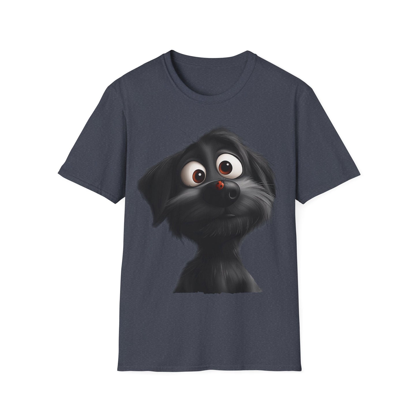 Black Dog and Ladybug T-Shirt