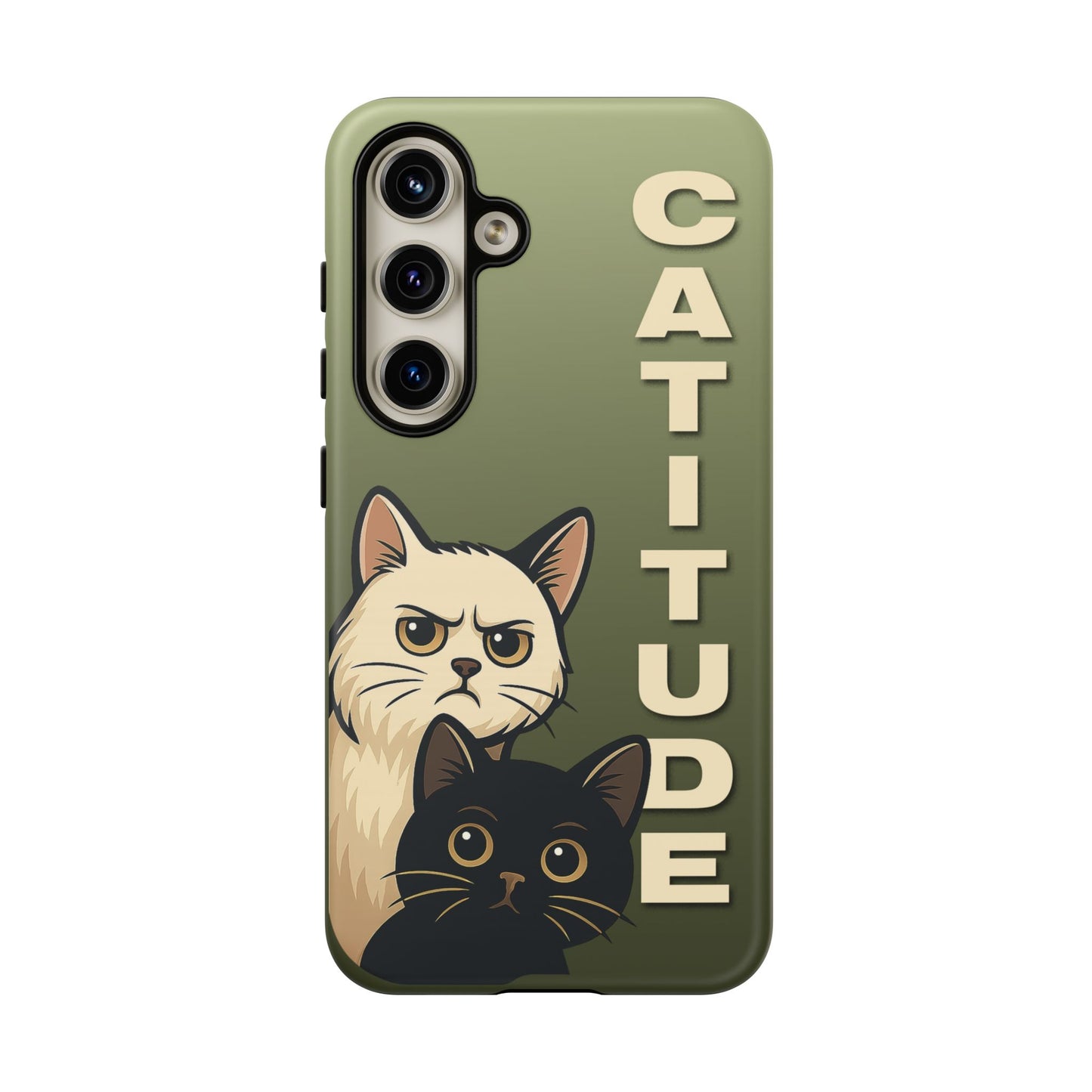 Catitude Angry Cat & Kitten Phone Case