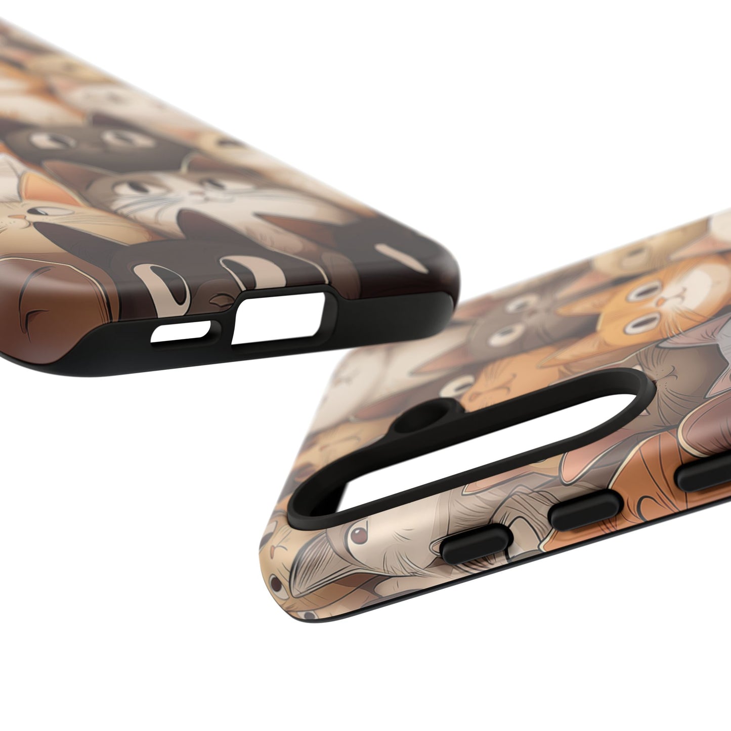 Feline Harmony - A Tapestry of Cats - Phone Case