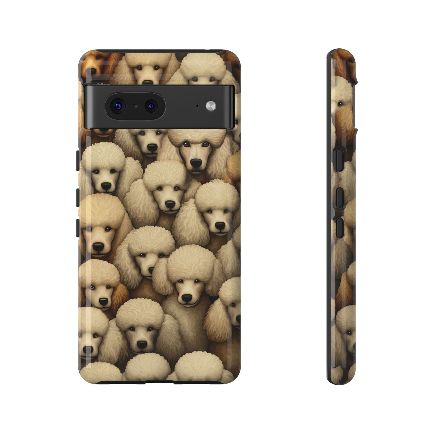 Poodle iPhone Case Cream & Apricot Poodles Dog Phone Case