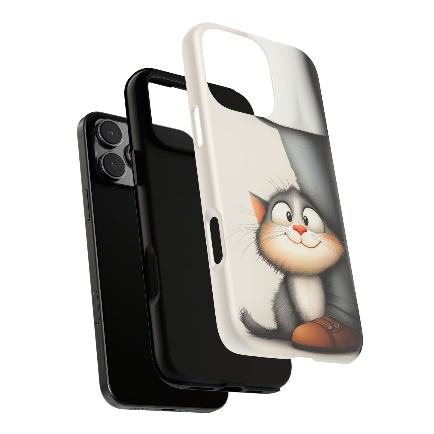 A Cute Kitten Feeling The Love. Phone Case