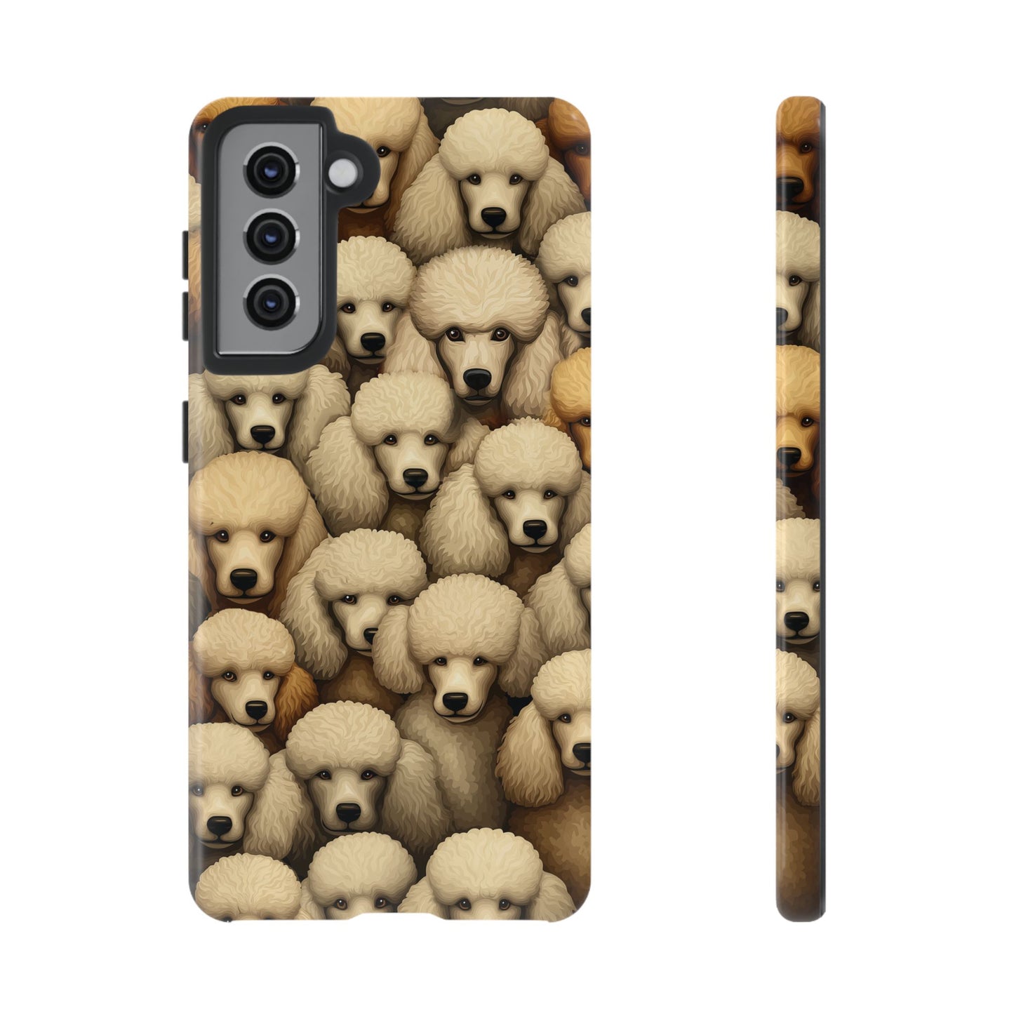 Poodle iPhone Case Cream & Apricot Poodles Dog Phone Case