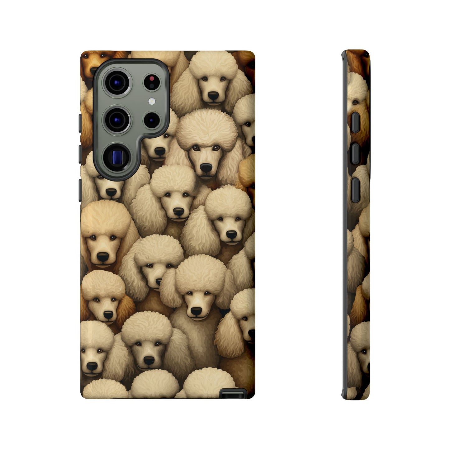 Poodle iPhone Case Cream & Apricot Poodles Dog Phone Case
