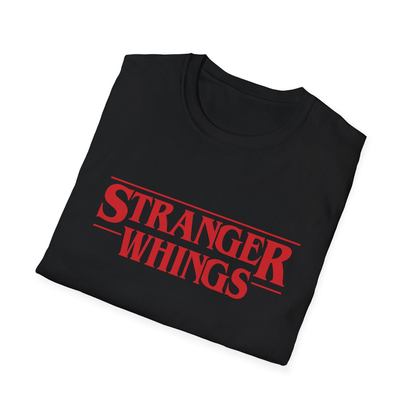 Stranger Whings T-Shirt Funny Parody Retro Horror Style Tee