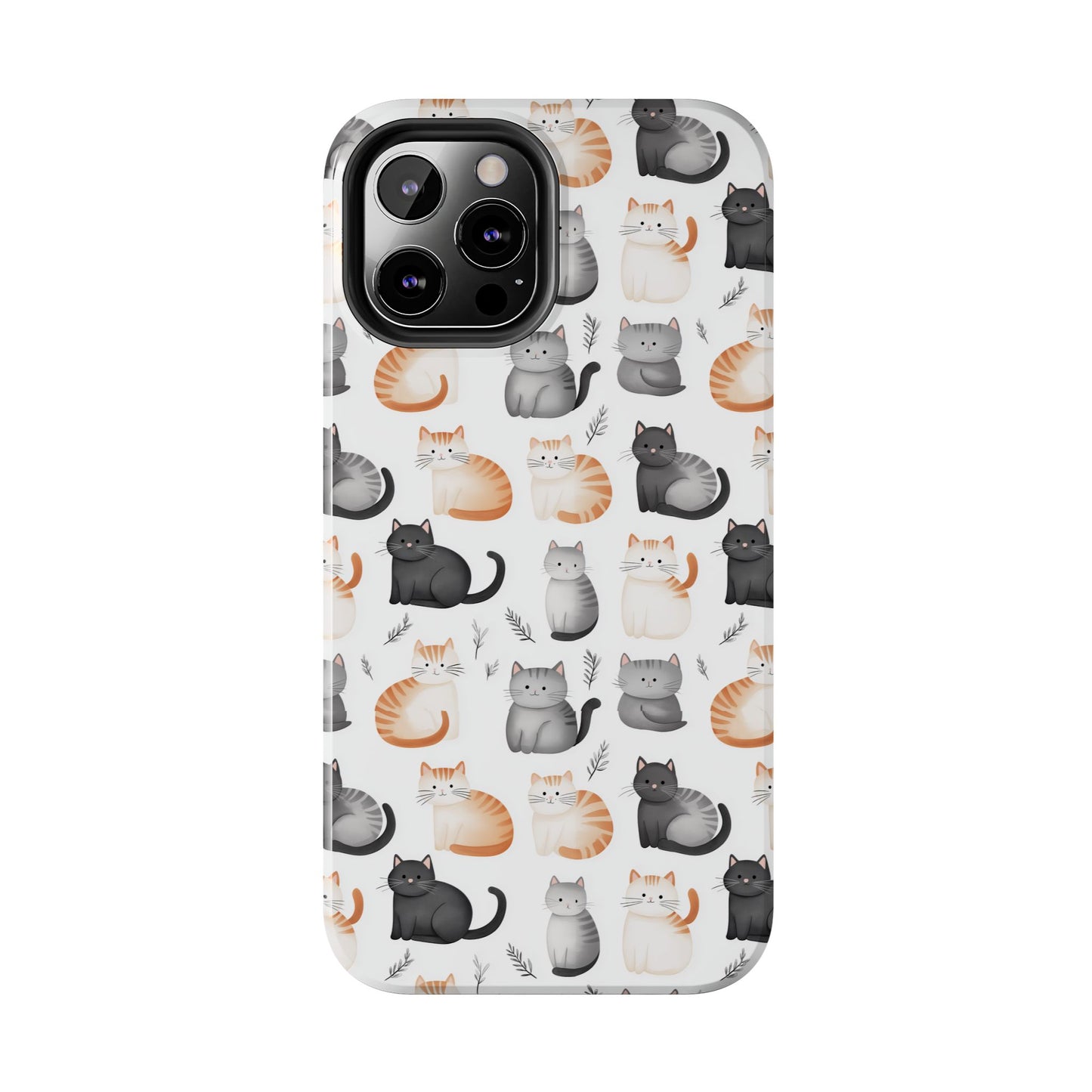 Purrfectly Cute Cat Pattern Case