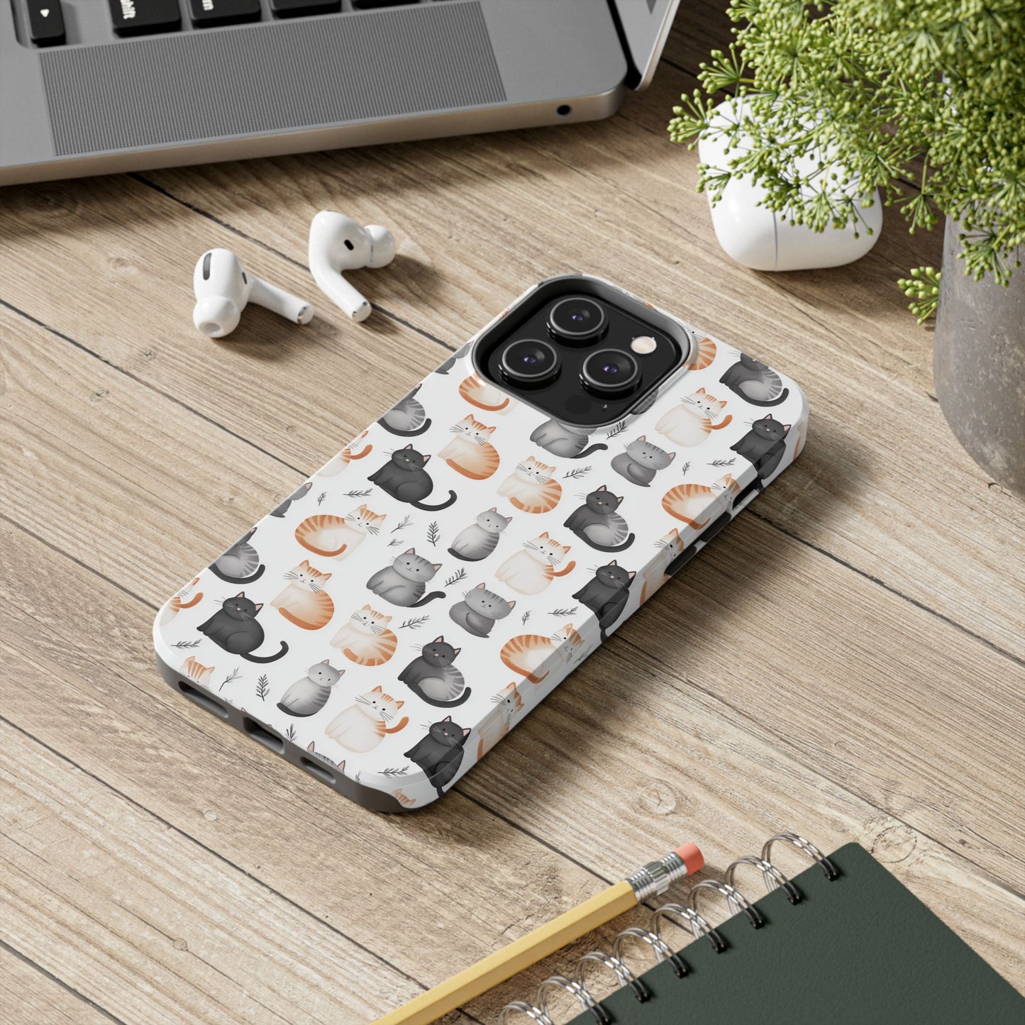 Purrfectly Cute Cat Pattern Case