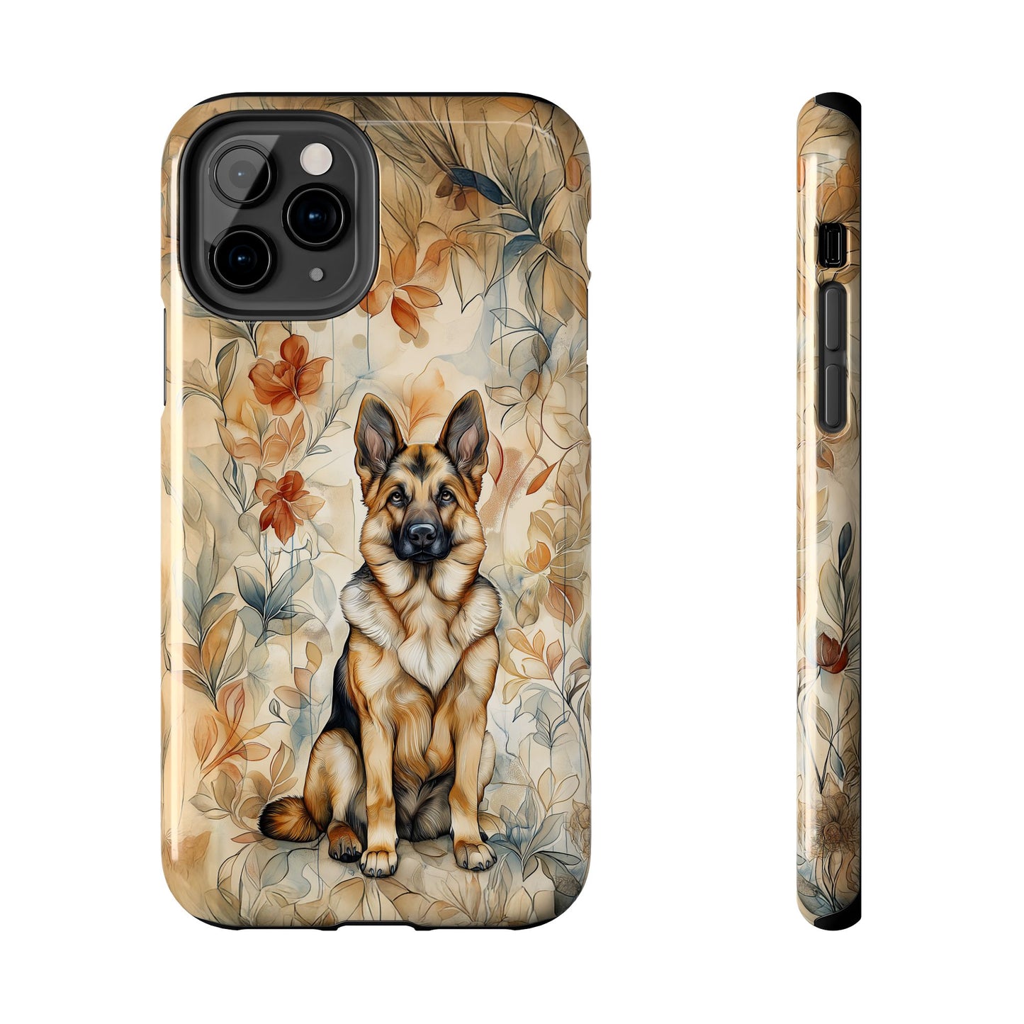 German Shepherd Watercolor Design