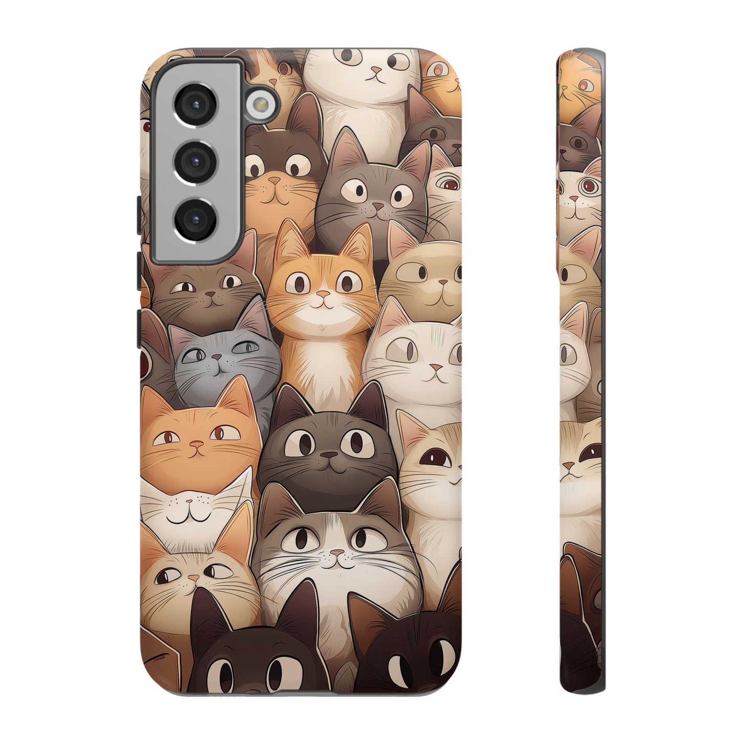 Feline Harmony - A Tapestry of Cats - Phone Case