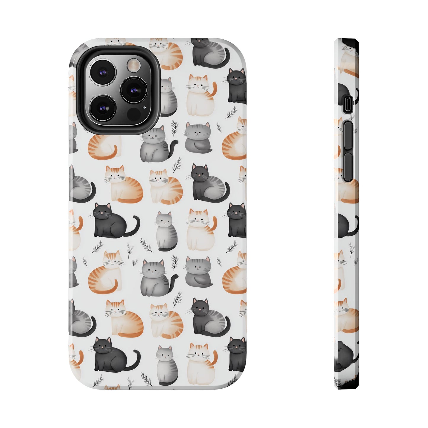 Purrfectly Cute Cat Pattern Case