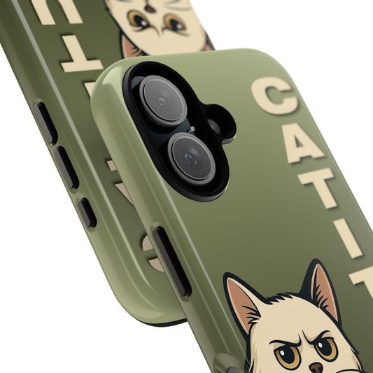 Catitude Angry Cat & Kitten Phone Case