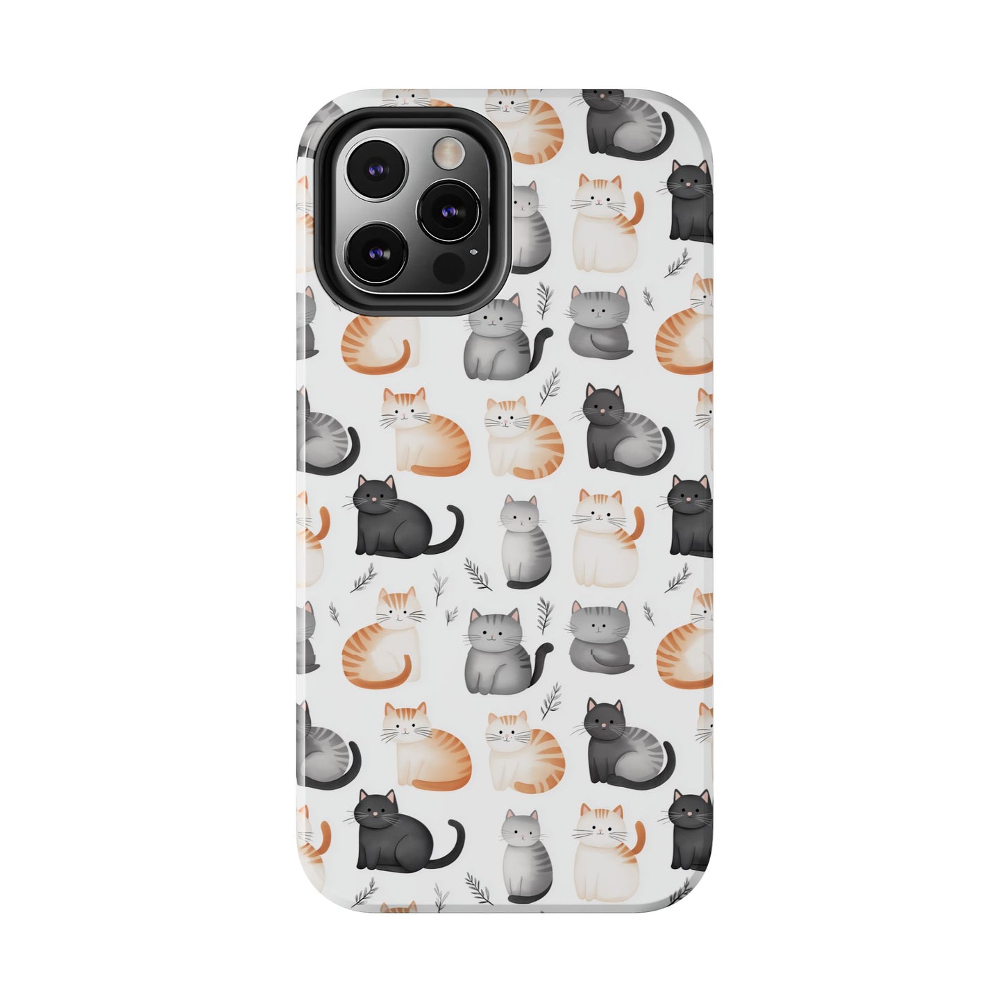 Purrfectly Cute Cat Pattern Case